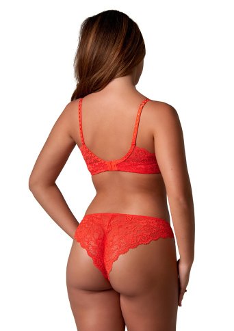 Daisy - Brazilian oranje kanten slip recycled 