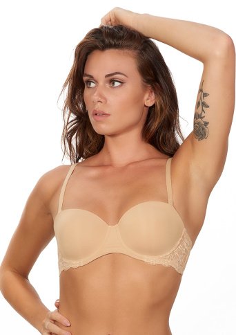 Evy - Kanten strapless beha